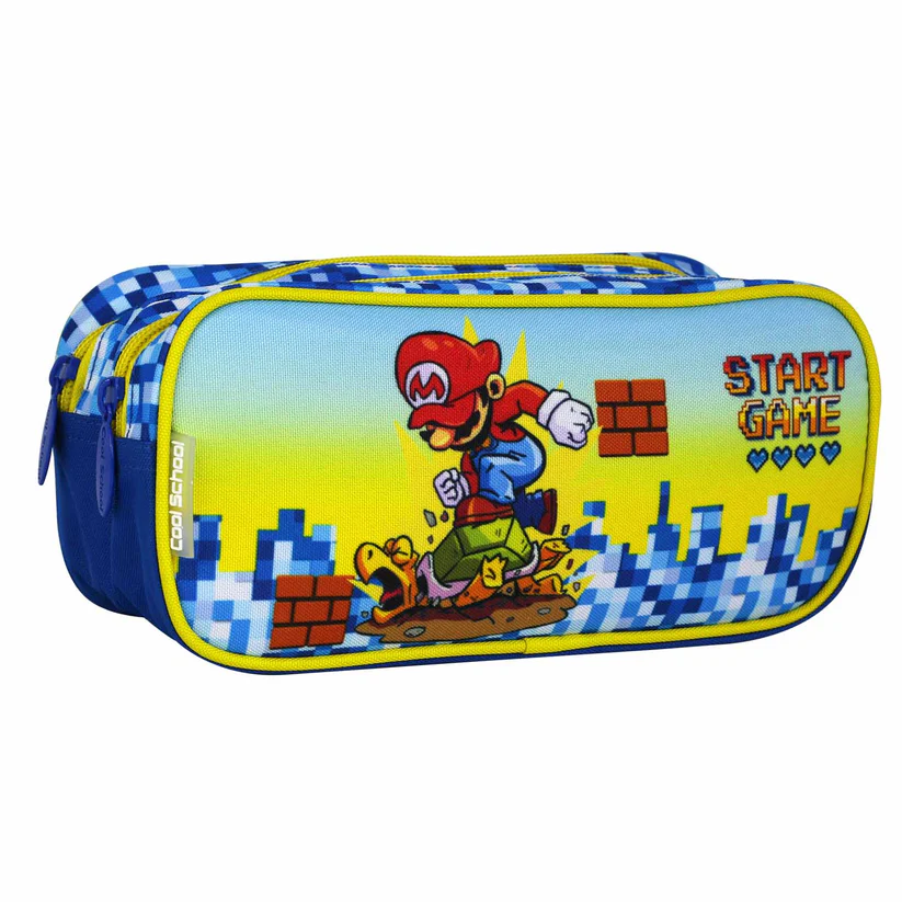 Trousse 2 Zip Mario COOL SCHOOL